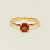 18ct Yellow Gold Garnet Mini Octavia Ring - Ring - Walker & Hall