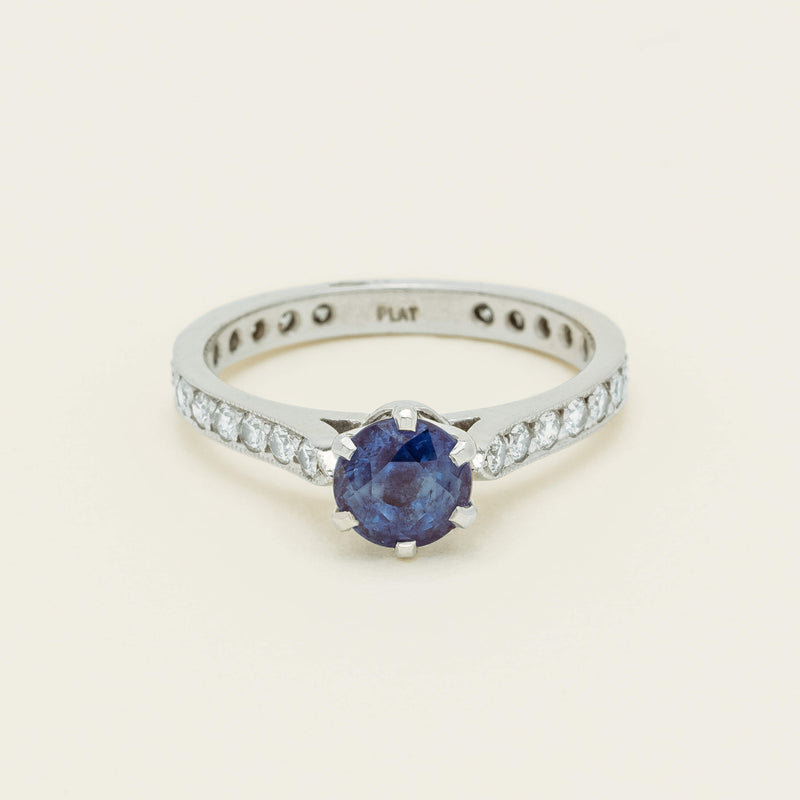 Deja Vu Platinum 1.20ct Sapphire & Diamond Ring - Ring - Walker & Hall