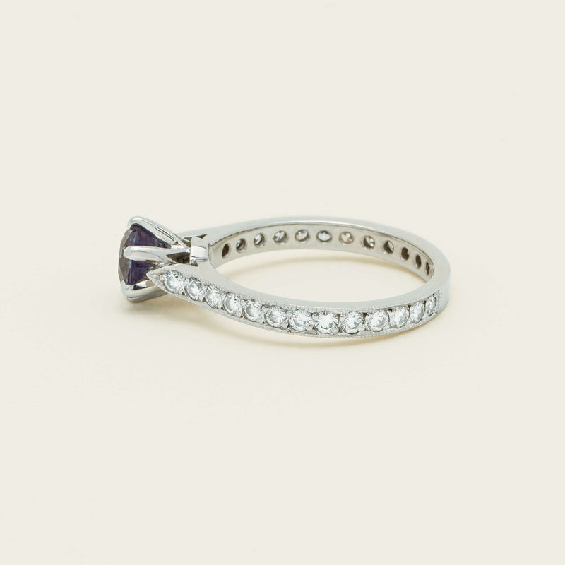 Deja Vu Platinum 1.20ct Sapphire & Diamond Ring - Ring - Walker & Hall