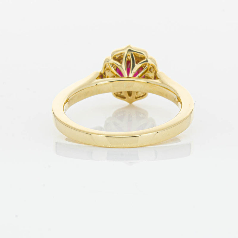 18ct Yellow Gold 1.04ct Ruby & Diamond Ring-Ring-Walker & Hall
