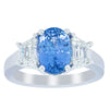 18ct White Gold 3.28ct Sapphire & Diamond Ring - Ring - Walker & Hall