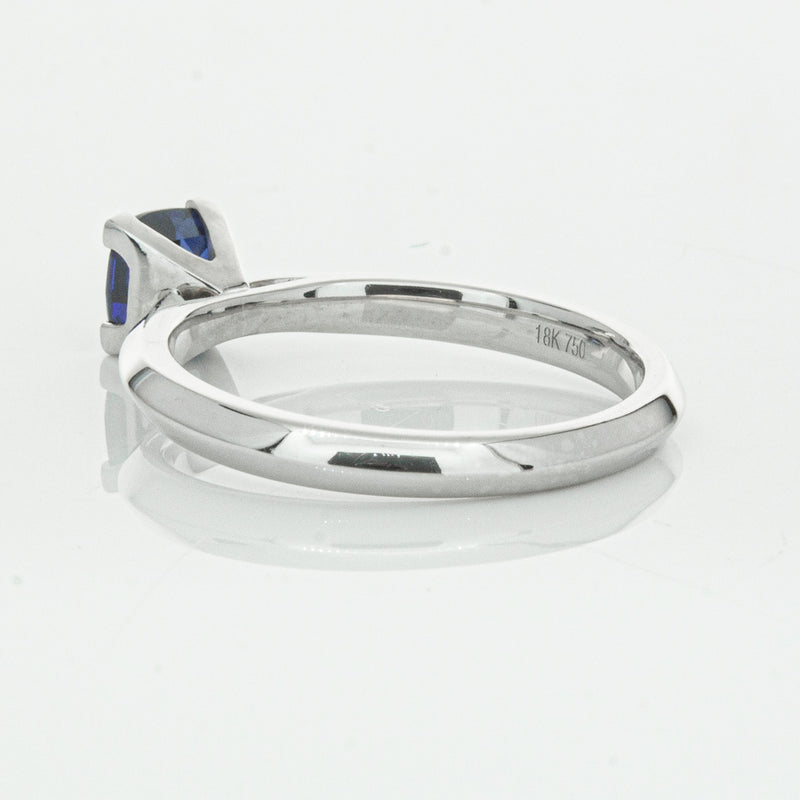 18ct White Gold 1.07ct Sapphire Venetian Ring-Ring-Walker & Hall