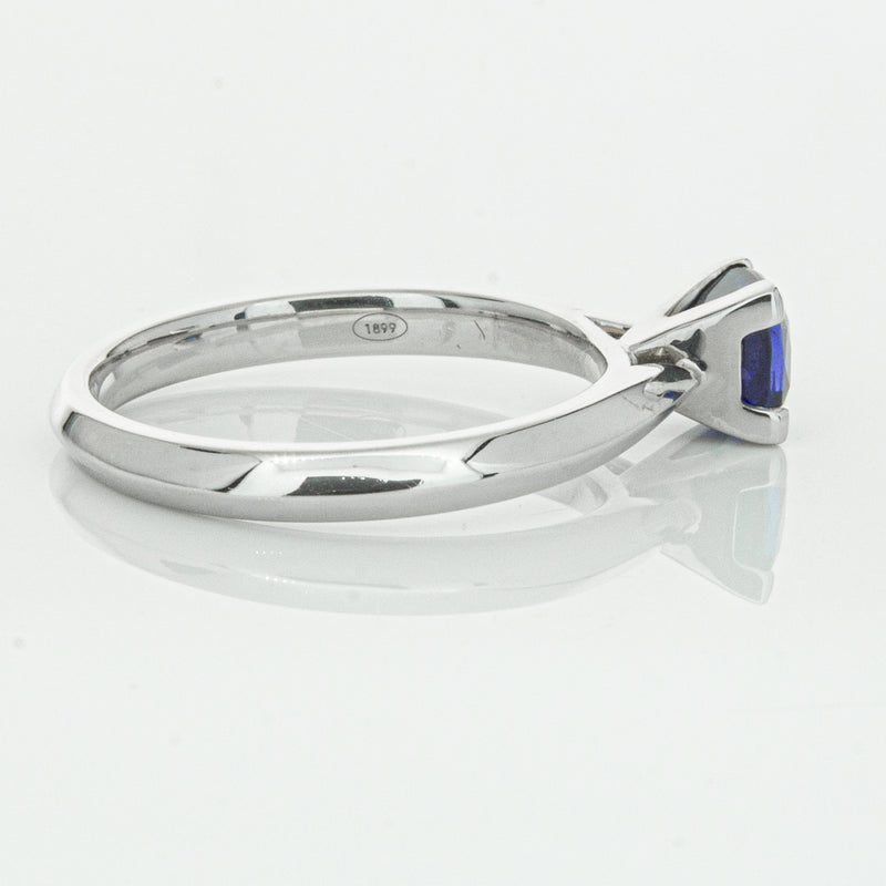 18ct White Gold 1.07ct Sapphire Venetian Ring-Ring-Walker & Hall