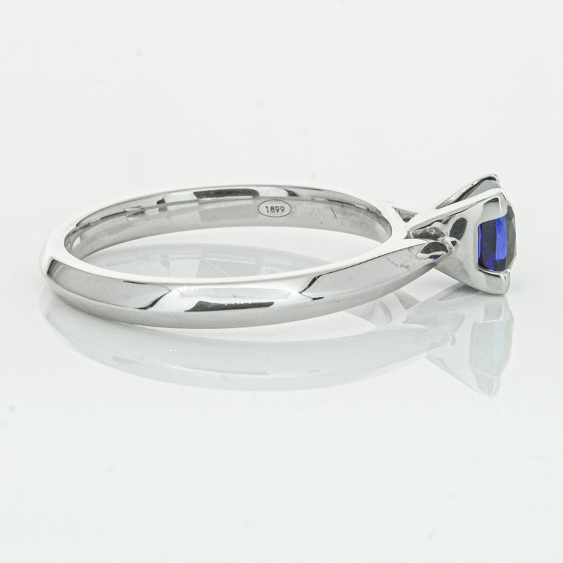18ct White Gold 1.07ct Sapphire Venetian Ring-Ring-Walker & Hall