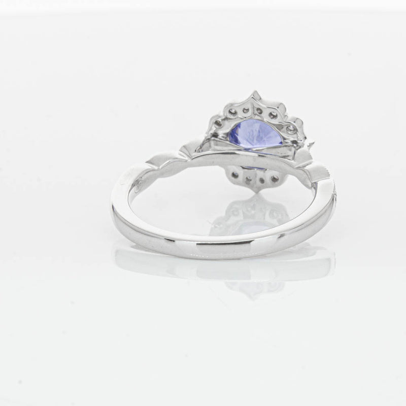 18ct White Gold 1.18ct Sapphire & Diamond Paramount Ring-Ring-Walker & Hall