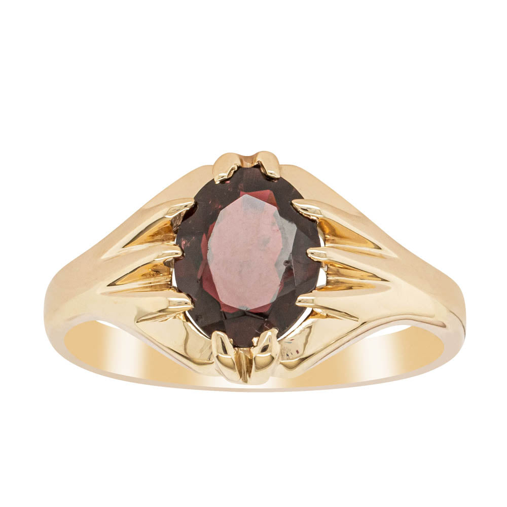 9ct garnet deals ring