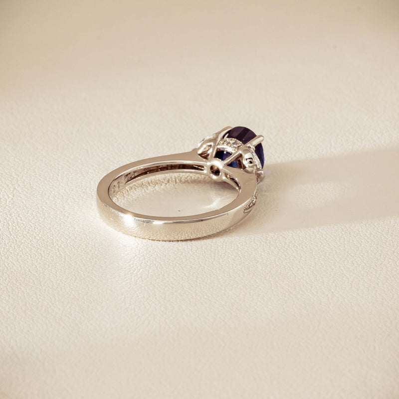 Deja Vu Platinum 1.88ct Sapphire & Diamond Ring - Ring - Walker & Hall