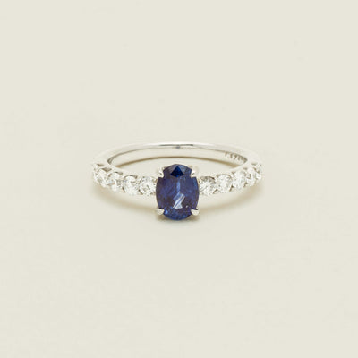 Deja Vu Platinum 1.37ct Sapphire & Diamond Ring - Ring - Walker & Hall