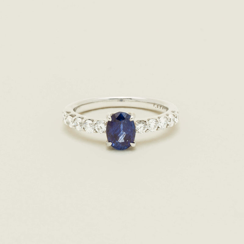 Deja Vu Platinum 1.37ct Sapphire & Diamond Ring - Ring - Walker & Hall