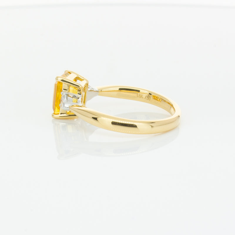 18ct Yellow Gold 2.15ct Yellow Sapphire & Diamond Ayla Ring-Ring-Walker & Hall