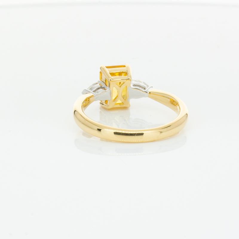 18ct Yellow Gold 2.15ct Yellow Sapphire & Diamond Ayla Ring-Ring-Walker & Hall
