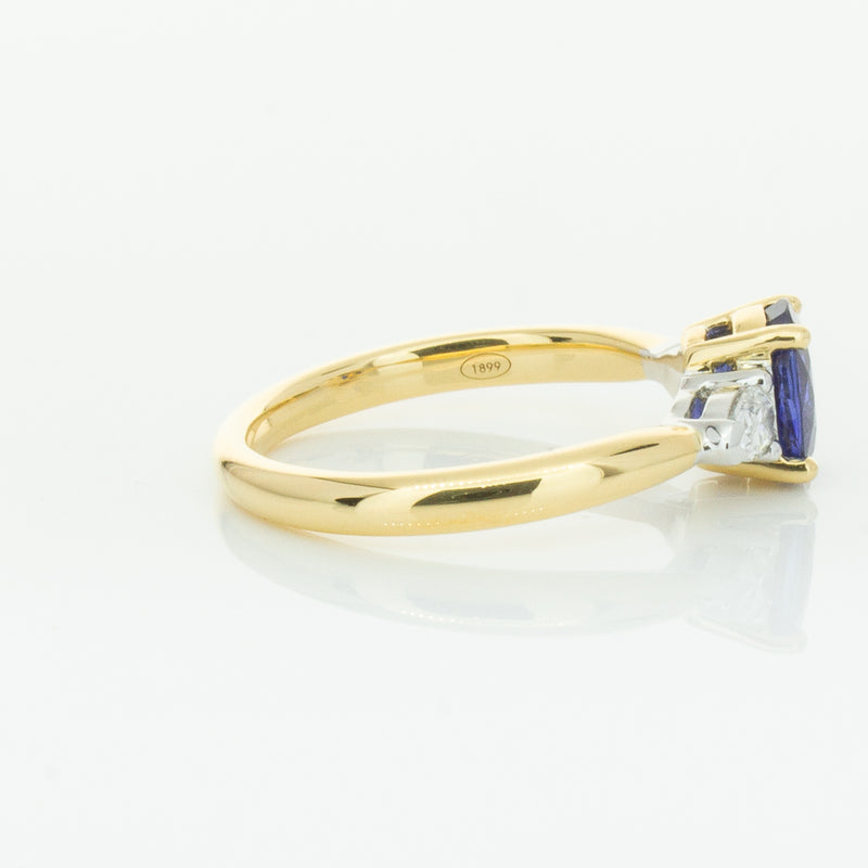 18ct Yellow Gold 1.31ct Sapphire & Diamond Ayla Ring-Ring-Walker & Hall