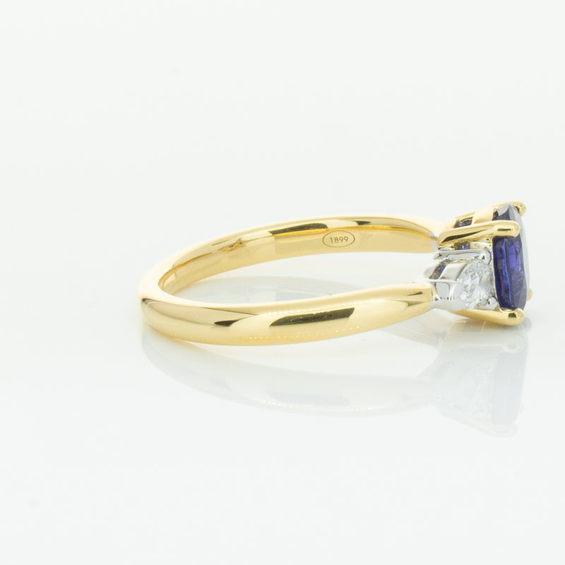 18ct Yellow Gold 1.31ct Sapphire & Diamond Ayla Ring-Ring-Walker & Hall
