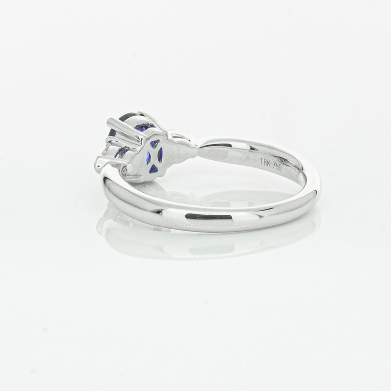 18ct White Gold 1.35ct Sapphire & Diamond Ayla Ring-Ring-Walker & Hall