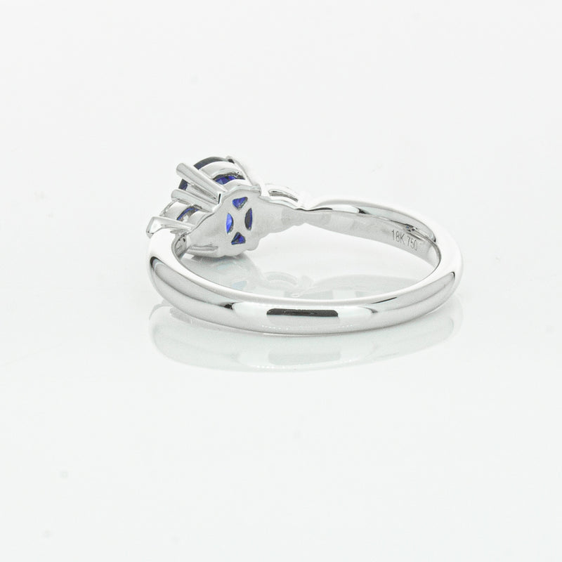 18ct White Gold 1.35ct Sapphire & Diamond Ayla Ring-Ring-Walker & Hall