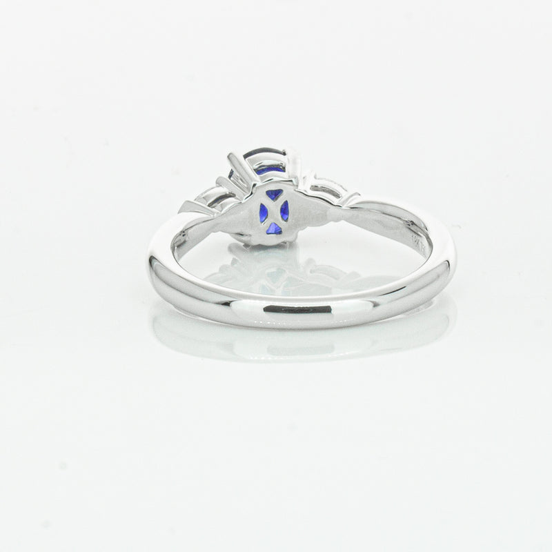 18ct White Gold 1.35ct Sapphire & Diamond Ayla Ring-Ring-Walker & Hall