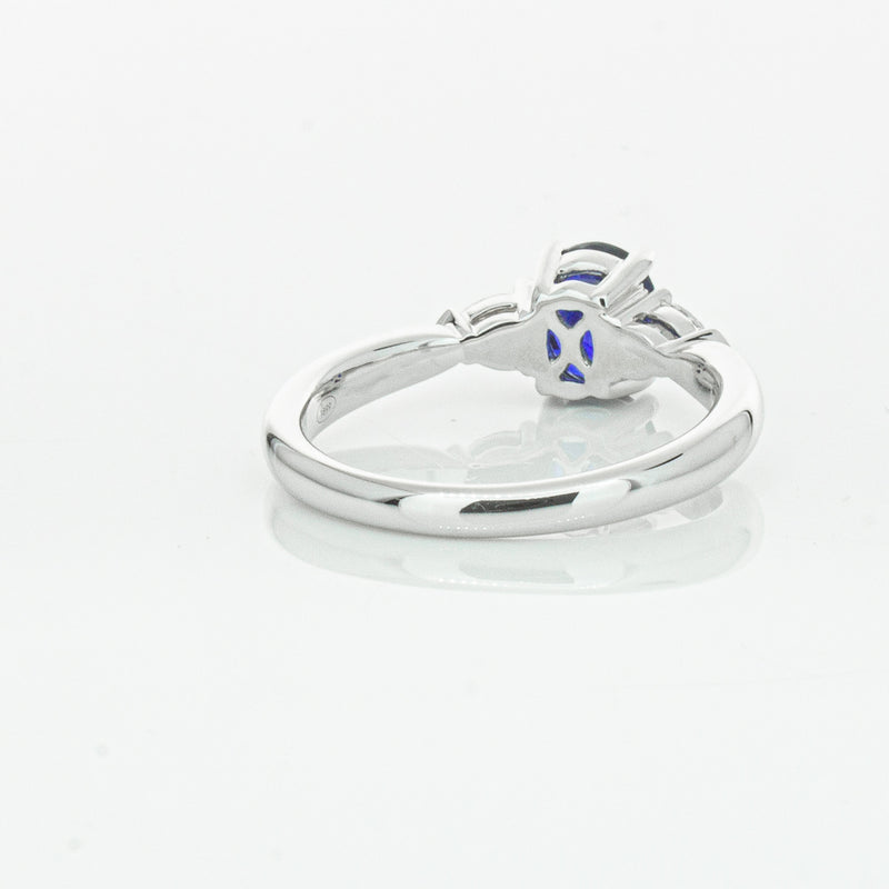 18ct White Gold 1.35ct Sapphire & Diamond Ayla Ring-Ring-Walker & Hall