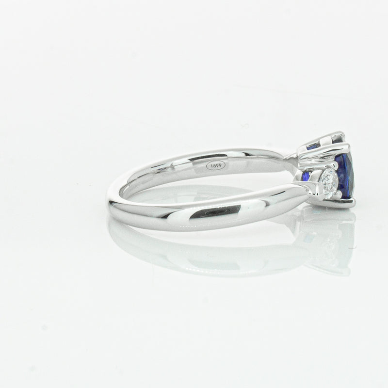18ct White Gold 1.35ct Sapphire & Diamond Ayla Ring-Ring-Walker & Hall