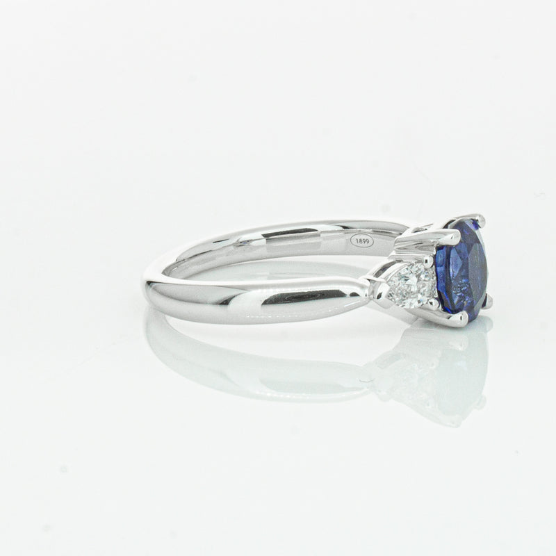 18ct White Gold 1.35ct Sapphire & Diamond Ayla Ring-Ring-Walker & Hall