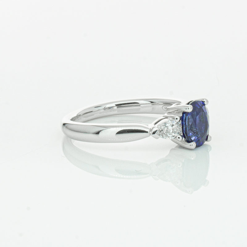 18ct White Gold 1.35ct Sapphire & Diamond Ayla Ring-Ring-Walker & Hall