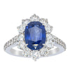 Deja Vu 18ct White Gold 2.92ct Sapphire & Diamond Ring - Ring - Walker & Hall