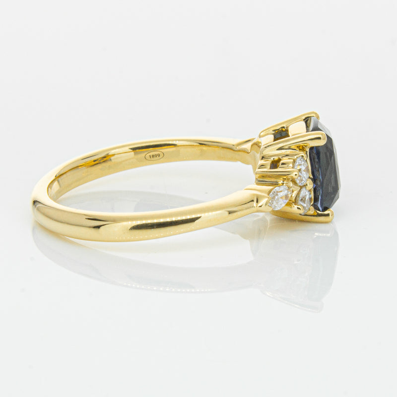 18ct Yellow Gold 2.26ct Sapphire & Diamond Oriana Ring-Ring-Walker & Hall