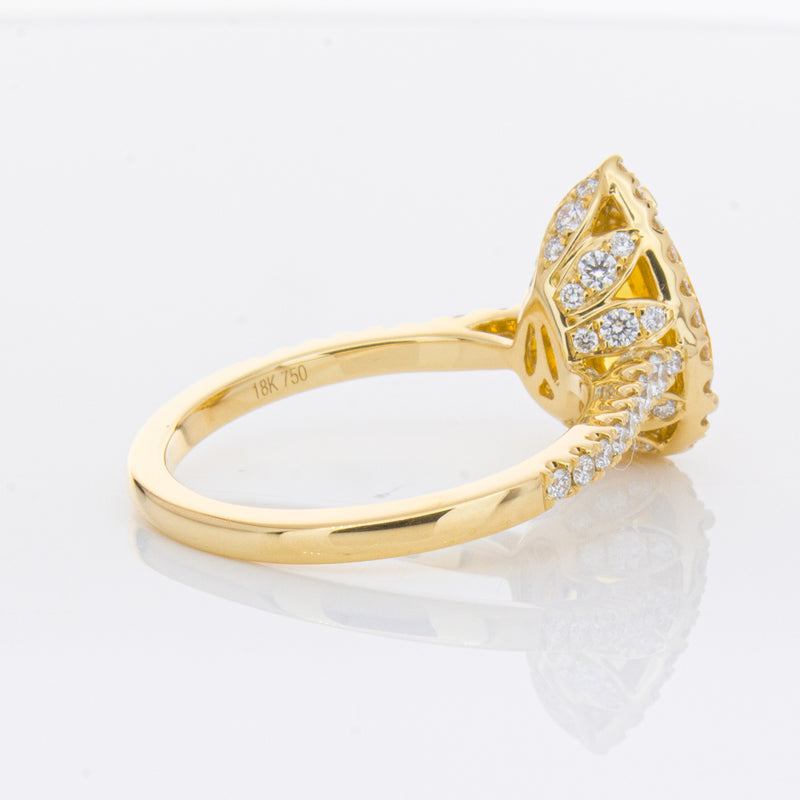 18ct Yellow Gold 4.71ct Golden Sapphire & Diamond Sierra Ring-Ring-Walker & Hall