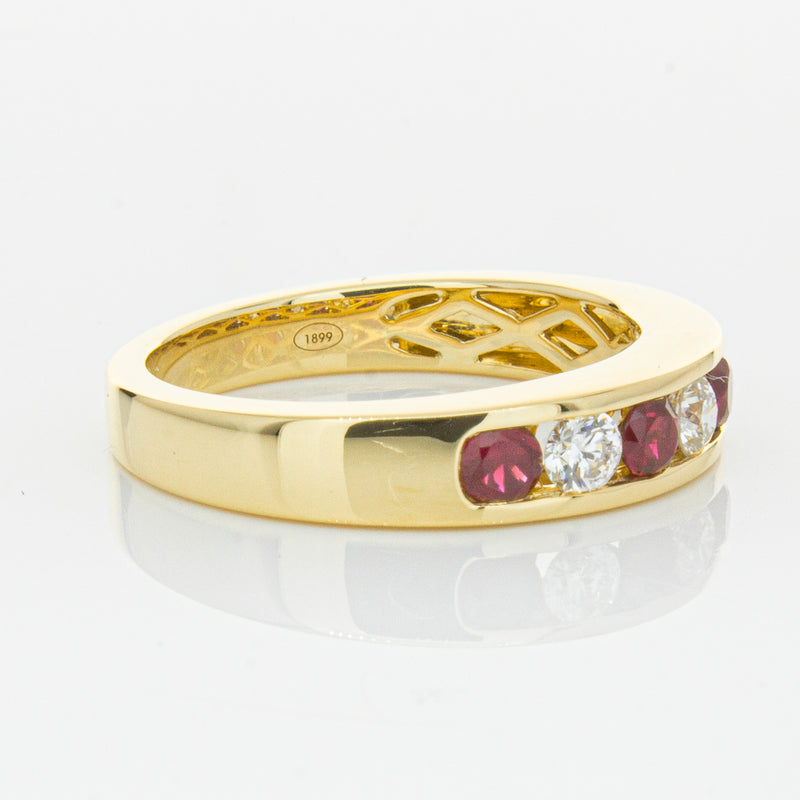 18ct Yellow Gold .50ct Ruby & Diamond Tigris Ring-Ring-Walker & Hall