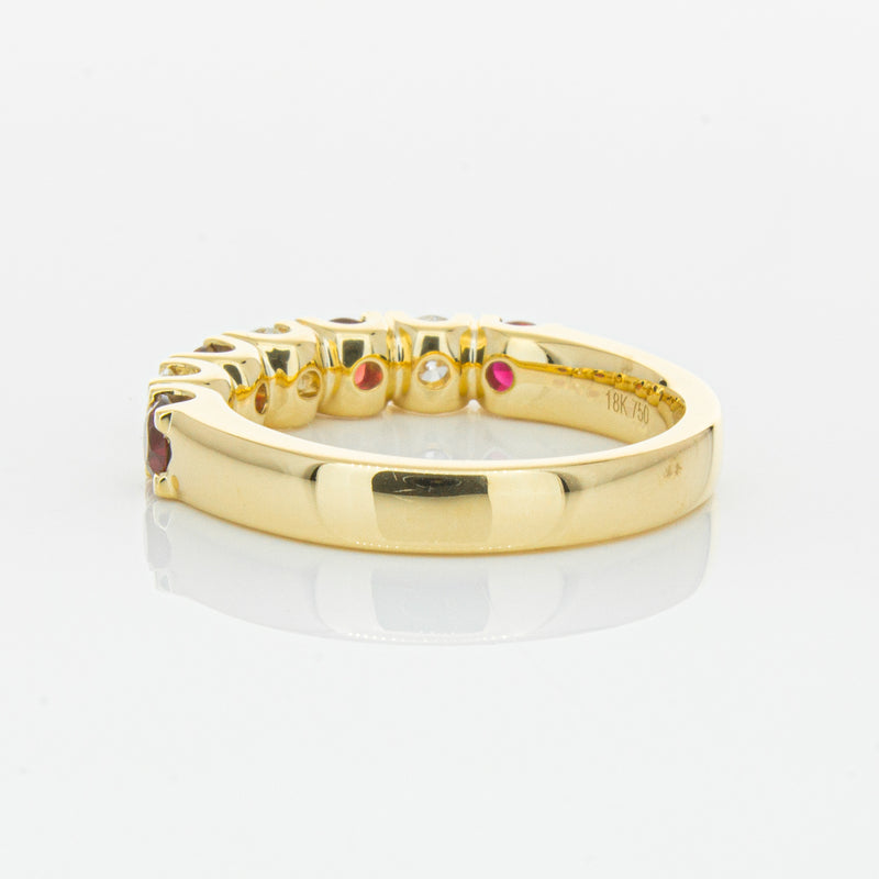 18ct Yellow Gold .73ct Ruby & Diamond Rialto Ring-Ring-Walker & Hall