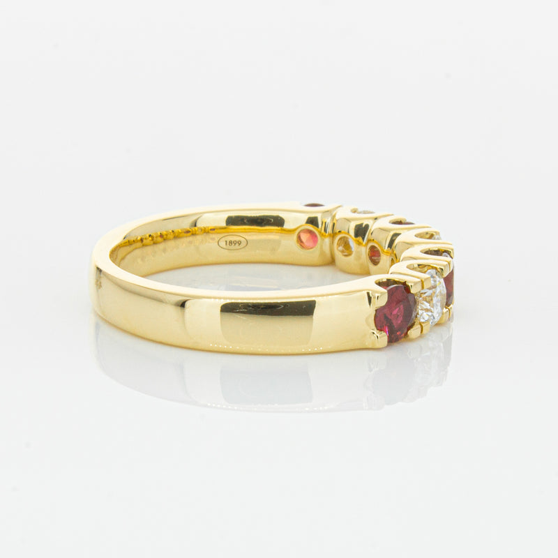 18ct Yellow Gold .73ct Ruby & Diamond Rialto Ring-Ring-Walker & Hall