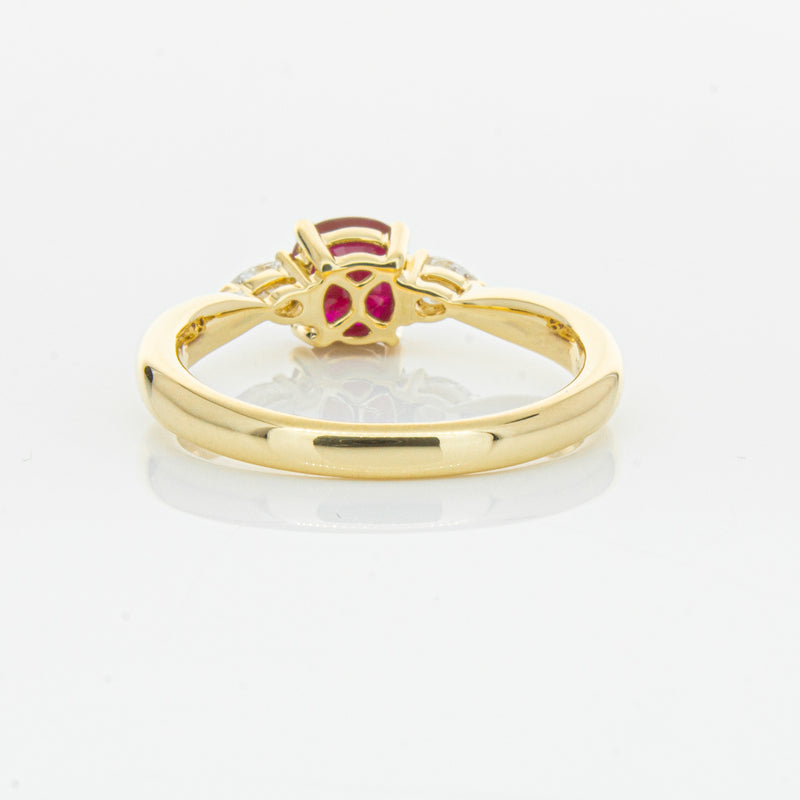 18ct Yellow Gold 1.11ct Ruby & Diamond Ayla Ring-Ring-Walker & Hall