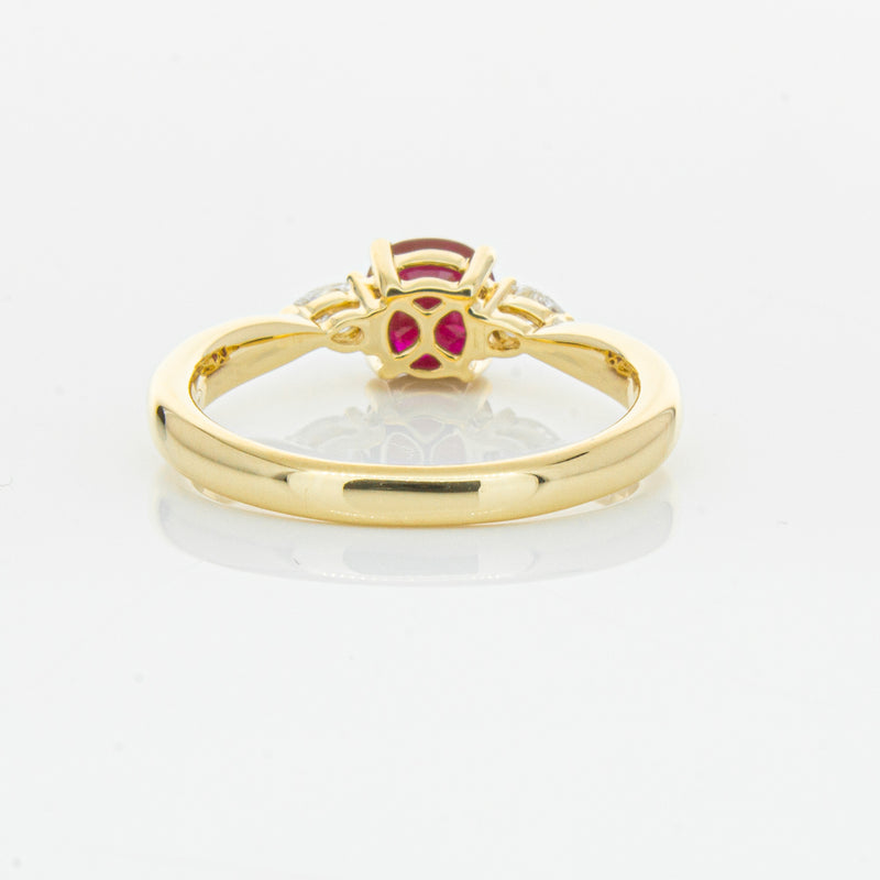 18ct Yellow Gold 1.11ct Ruby & Diamond Ayla Ring-Ring-Walker & Hall