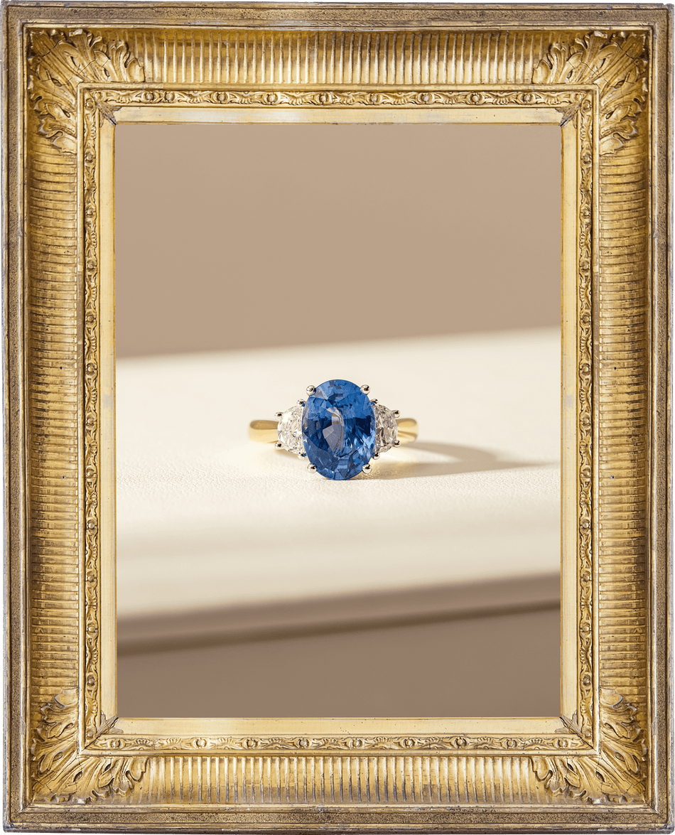 Sapphire & Diamond Ring