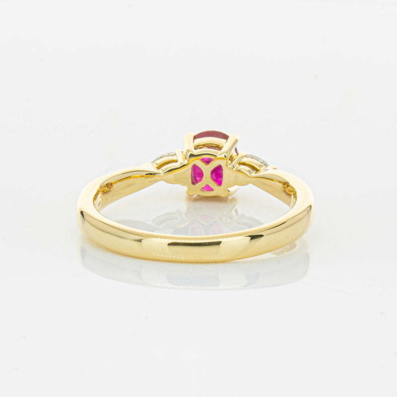18ct Yellow Gold 1.01ct Ruby & Diamond Ayla Ring-Ring-Walker & Hall