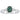 18ct White Gold 1.00ct Green Sapphire & Diamond Ayla Ring