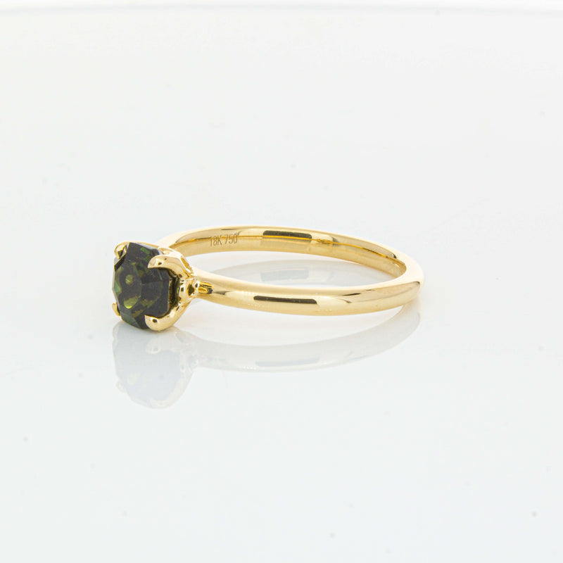 18ct Yellow Gold 1.02ct Green Tourmaline Mini Octavia Ring-Ring-Walker & Hall