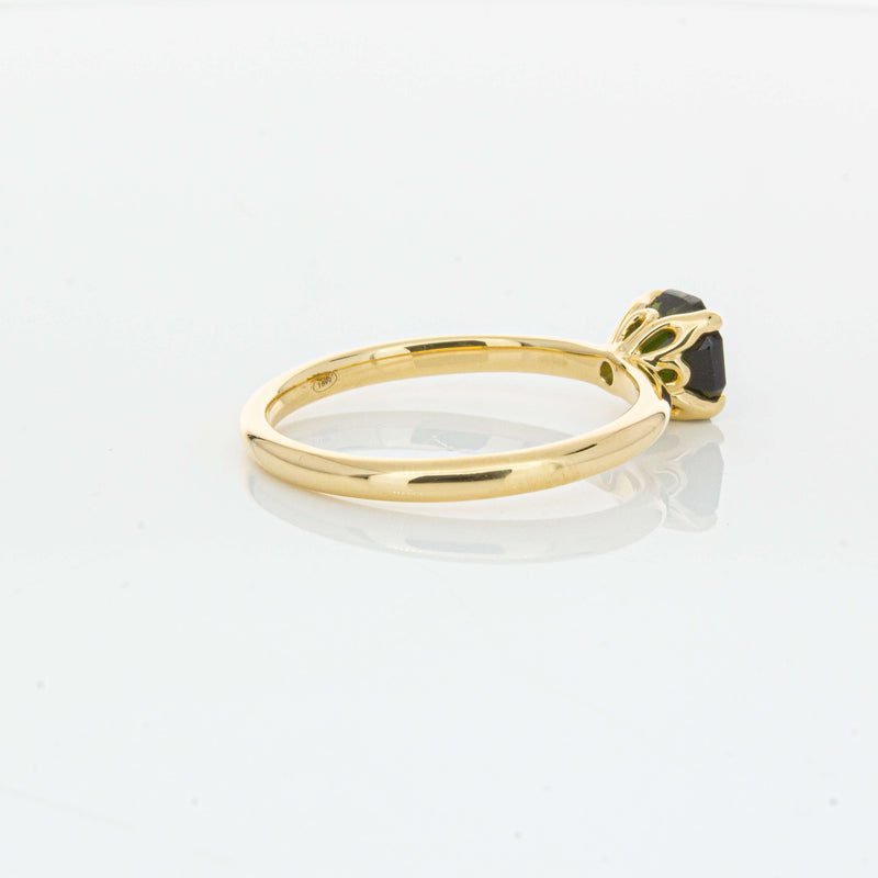 18ct Yellow Gold 1.02ct Green Tourmaline Mini Octavia Ring-Ring-Walker & Hall