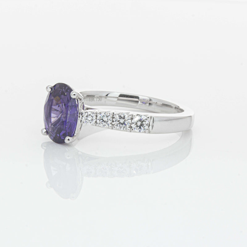 18ct White Gold 2.03ct Sapphire & Diamond Phoenix Ring-Ring-Walker & Hall