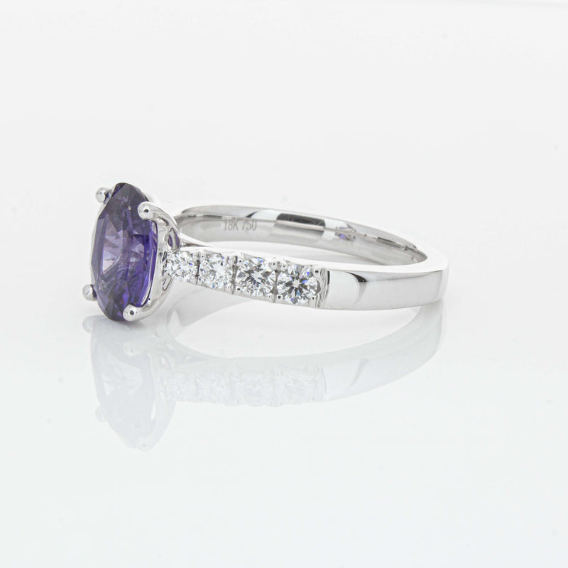 18ct White Gold 2.03ct Sapphire & Diamond Phoenix Ring-Ring-Walker & Hall