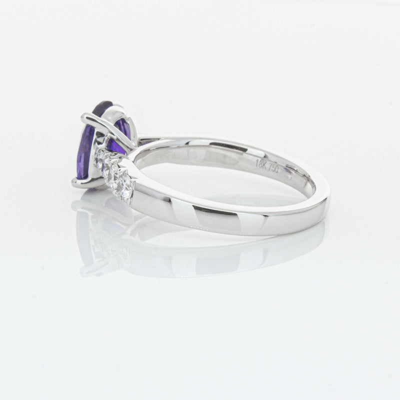 18ct White Gold 2.03ct Sapphire & Diamond Phoenix Ring-Ring-Walker & Hall