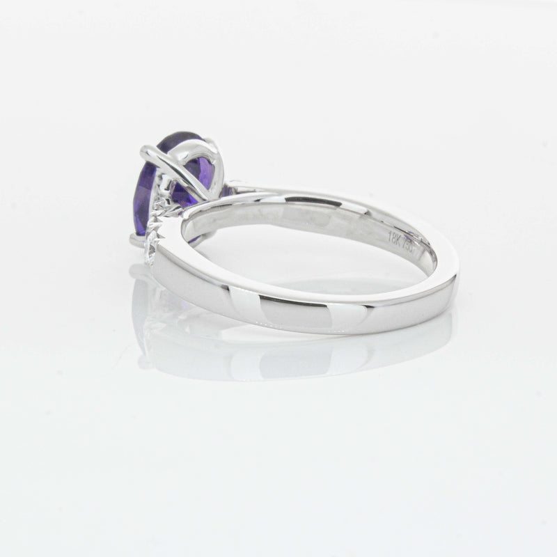 18ct White Gold 2.03ct Sapphire & Diamond Phoenix Ring-Ring-Walker & Hall