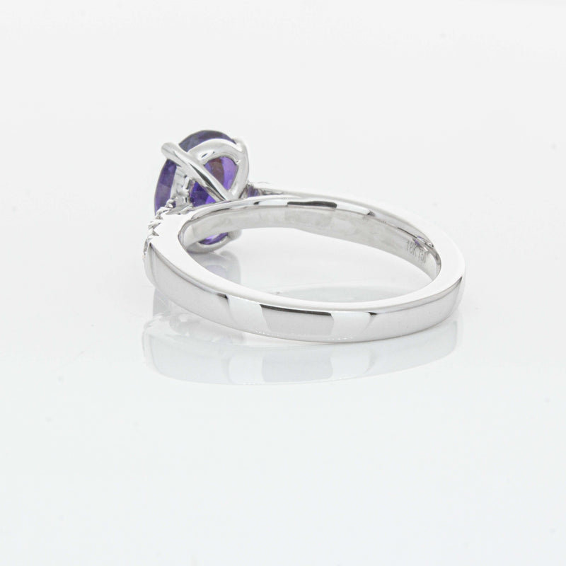 18ct White Gold 2.03ct Sapphire & Diamond Phoenix Ring-Ring-Walker & Hall