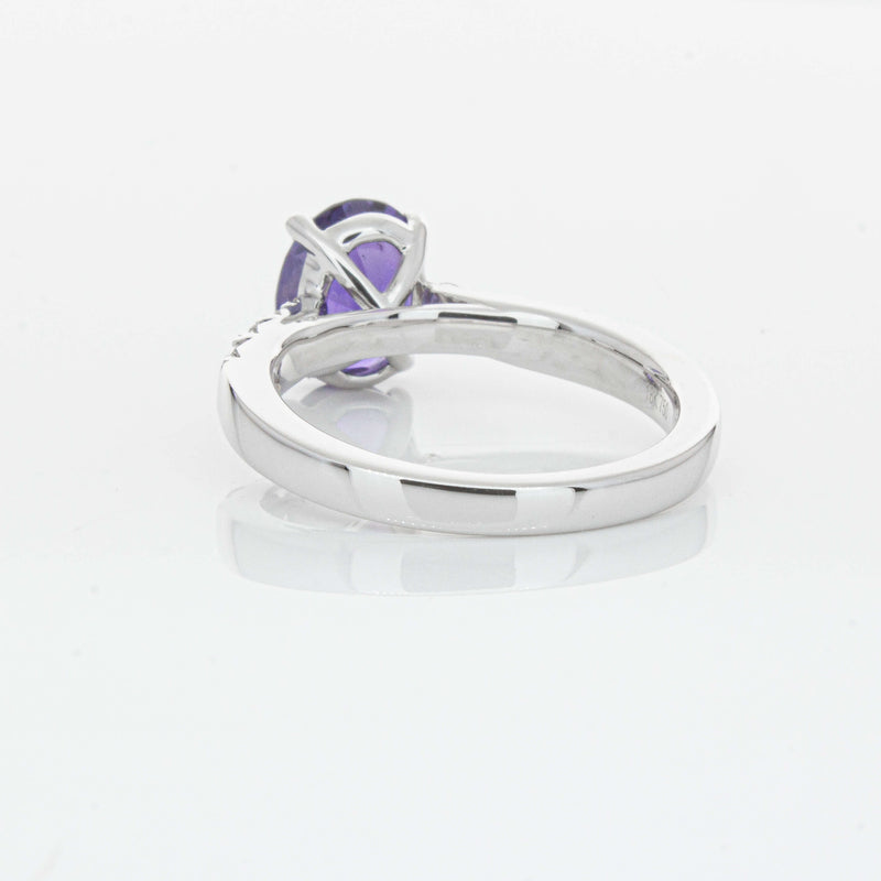 18ct White Gold 2.03ct Sapphire & Diamond Phoenix Ring-Ring-Walker & Hall