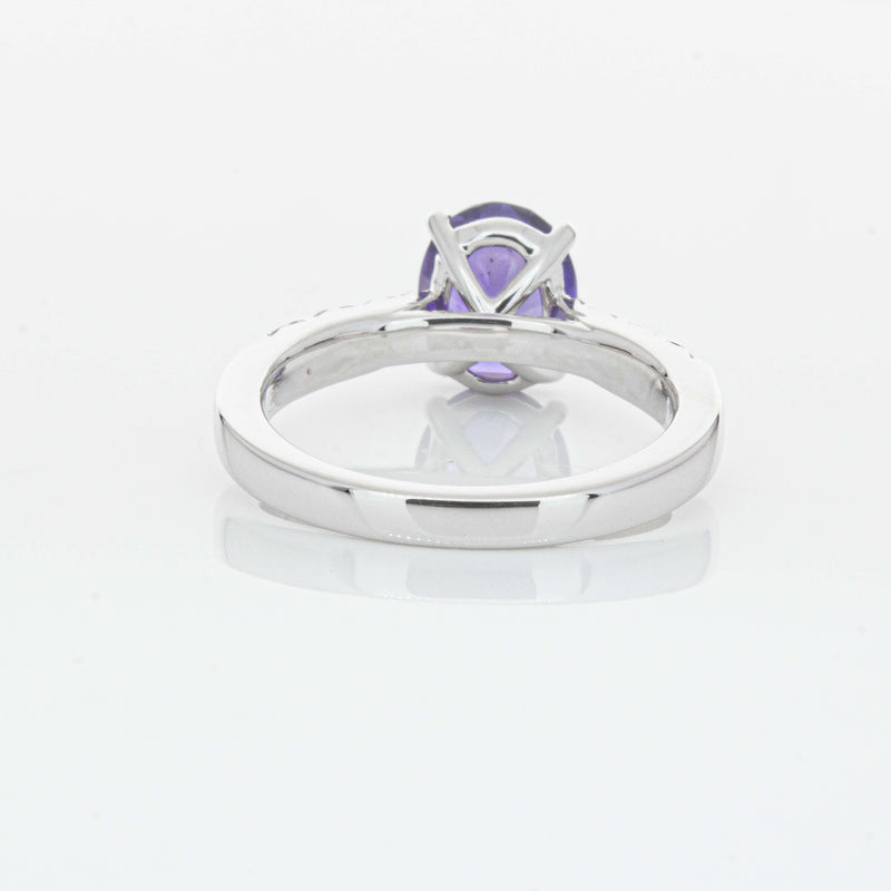 18ct White Gold 2.03ct Sapphire & Diamond Phoenix Ring-Ring-Walker & Hall
