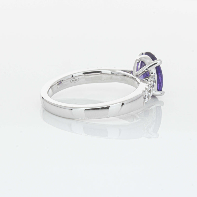 18ct White Gold 2.03ct Sapphire & Diamond Phoenix Ring-Ring-Walker & Hall