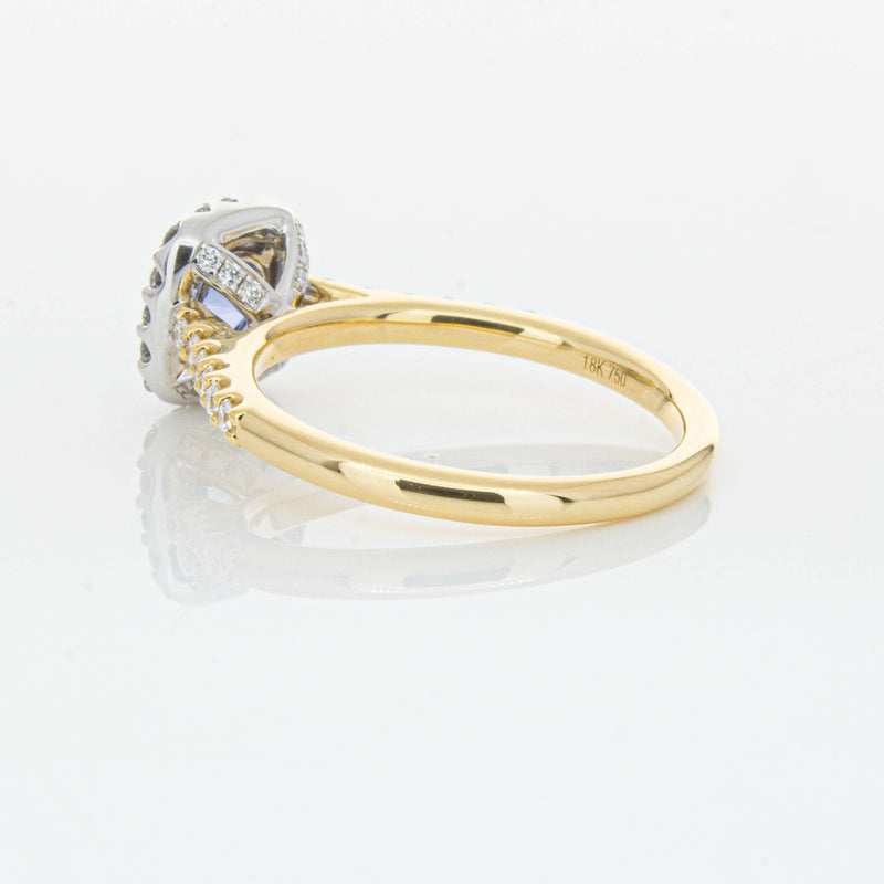 18ct Yellow Gold .83ct Sapphire & Diamond Manhattan Ring-Ring-Walker & Hall