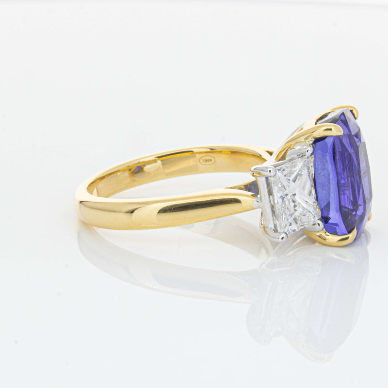 18ct Yellow Gold 8.03ct Sapphire & Diamond Ring-Ring-Walker & Hall