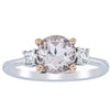 Deja Vu 18ct White Gold 1.20ct Morganite & Diamond Ring