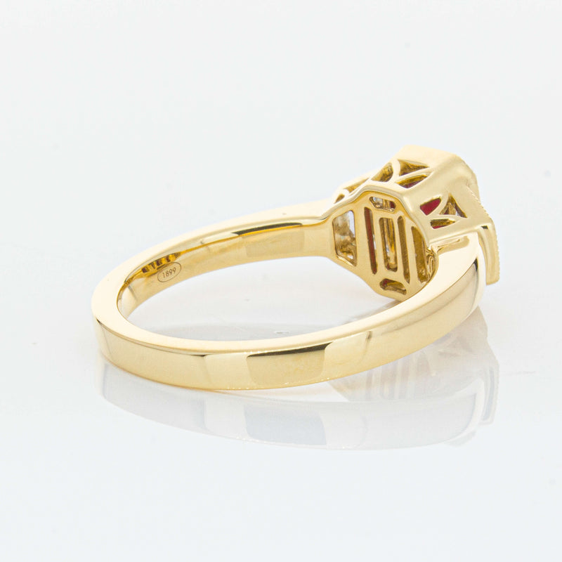 18ct Yellow Gold 1.59ct Ruby & Diamond Ring-Ring-Walker & Hall