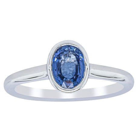 18ct White Gold 1.14ct Sapphire Natalia Ring